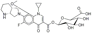 rac cis-Moxifloxacin-d4 Acyl-β-D-glucuronide Struktur