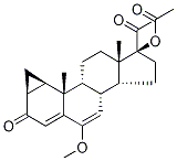 6-Deschloro-6-methoxy Cyproterone Acetate Struktur