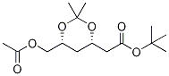 (4S,6R)-6-(Acetoxymethyl)-2,2-dimethyl-1,3-dioxane-4-acetic Acid tert-Butyl Ester Struktur