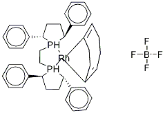 1,2-BIS[(S,S)-2,5-DIPHENYLPHOSPHOLANO]ETHANE-(1,5-CYCLOOCTA-DIENE)RHODIUM(I)TETRAFLUOROBORATE Struktur