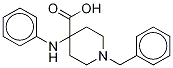 4-(Phenyl-13C6-amino]-1-benzyl-4-piperidinecarboxylic Acid Struktur