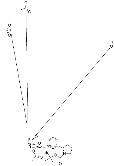 Methyl 2,3,4-Tri-O-acetyl-1-(N’-Boc-nornicotinium)--D-glucuronate Bromide Struktur