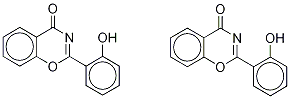 2-(2-Hydroxyphenyl)-4H-1,3-benzoxazin-4-one-d4 (Mixture of 2-Hydroxyphenyl-d4 & Benzoxazinone-d4) Struktur