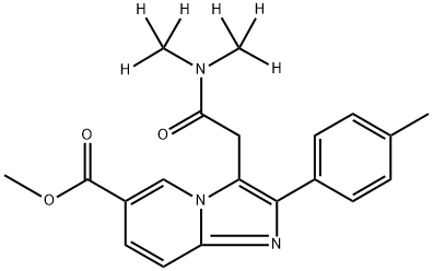 Zolpidem-d6 6-Carboxylic Acid Methyl Ester Struktur