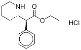 (αS,2R)-α-Phenyl-2-piperidineacetic Acid Ethyl Ester Hydrochloride Struktur