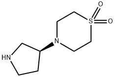 (S)-4-(Pyrrolidin-3-yl)thioMorpholine 1,1-dioxide-2HCl Struktur