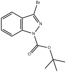 3-BroMo-indazole-1-carboxylic acid tert-butyl ester Struktur