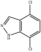 4,7--DICHLORO (1H)INDAZOLE Struktur