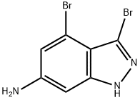 6-AMINO-3,4-DIBROMO (1H)INDAZOLE Struktur