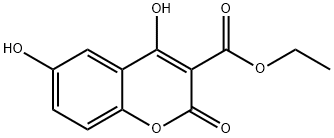 Ethyl 4,6-dihydroxy-2-oxo-2H-chroMene-3-carboxylate Struktur