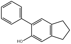 6-Phenyl-2,3-dihydro-1H-inden-5-ol Struktur