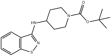 1-Boc-4-(Benzo[d]isothiazol-3-yl-amino)-piperidine Struktur