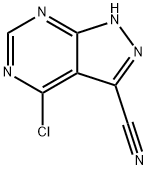 1H-Pyrazolo[3,4-d]pyriMidine-3-carbonitrile, 4-chloro- Struktur