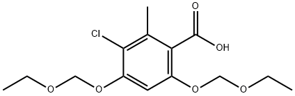 3-chloro-4,6-bis(ethoxyMethoxy)-2-Methylbenzoic acid Struktur