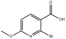 2-BroMo-6-Methoxynicotinic acid Struktur