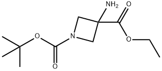 Ethyl 3-aMino-1-Boc-azetidine-3-carboxylate Struktur