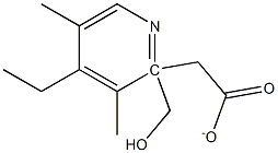 (4-Ethyl-3,5-diMethylpyridin-2-yl)Methyl acetate Struktur