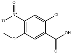 2-Chloro-5-Methoxy-4-nitro-benzoic acid Struktur