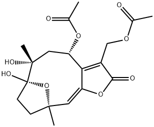 Diacetylpiptocarphol Struktur