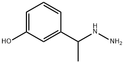 3-(1-Hydrazinylethyl)phenol hydrochloride Struktur