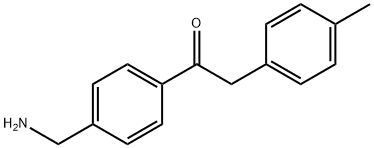 1-(4-AMINOMETHYL-PHENYL)-2-P-TOLYL-ETHANONE Struktur