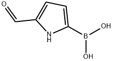 5-forMyl-1H-pyrrol-2-yl-2-boronic acid Struktur