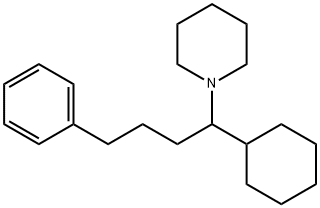 1-(1-Cyclohexyl-4-phenylbutyl)piperidine Struktur