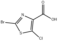 2-BroMo-5-chlorothiazole-4-carboxylic acid Struktur