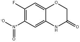 7-Fluoro-6-nitro-2H-1,4-benzoxazin-3(4H)-one, 97% Struktur