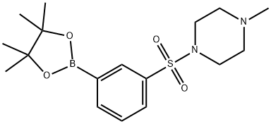 3-(4-Methylpiperazin-1-ylsulfonyl)phenylboronic acid pinacol ester Struktur