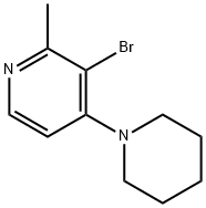 3-BroMo-2-Methyl-4-(piperidin-1-yl)pyridine Struktur