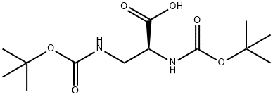 D,L-N,N'-Di-tert-butoxycarbonyl-2,3-diaminopropionic acid Struktur