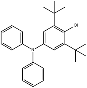 2,6-Di-tert-butyl-4-(diphenylaMino)phenol Struktur