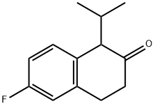 2(1H)-NAPHTHALENONE, 6-FLUORO-3,4-DIHYDRO-1-(1-METHYLETHYL)- Struktur