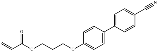 2-Propenoic acid, 3-[(4'-cyano[1,1'-biphenyl]-4-yl)oxy]propyl ester Struktur