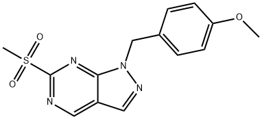 1-(4-Methoxybenzyl)-6-(Methylsulfonyl)-1H-pyrazolo[3,4-d]pyriMidine Struktur