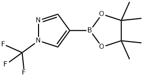 4-(4,4,5,5-四甲基-1,3,2-二氧雜環(huán)戊硼烷-2-基)-1-(三氟甲基)-1H-吡唑, 1046831-98-4, 結(jié)構(gòu)式