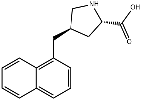 (2S,4R)-4-(naphthalen-1-ylMethyl)pyrrolidine-2-carboxylic acid Struktur