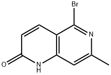 5-BroMo-7-Methyl-1,6-naphthyridin-2(1H)-one Struktur