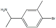 1-(4-BROMO-3-METHYLPHENYL)ETHAN-1-AMINE Struktur