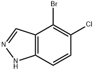 4-BroMo-5-chloro-1H-indazole Struktur