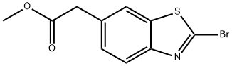 (2-BroMo-benzothiazol-6-yl)-acetic acid Methyl ester Struktur