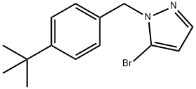 5-BroMo-1-(4-(tert-Butyl)benzyl)-1H-pyrazole Struktur