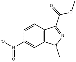 1-甲基-6-硝基-1H-吲唑-3-甲酸甲酯, 1058740-88-7, 結構式