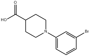 1-(3-BroMophenyl)piperidine-4-carboxylic acid Structure