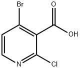 4-BroMo-2-chloropyridine-3-carboxylic acid Struktur