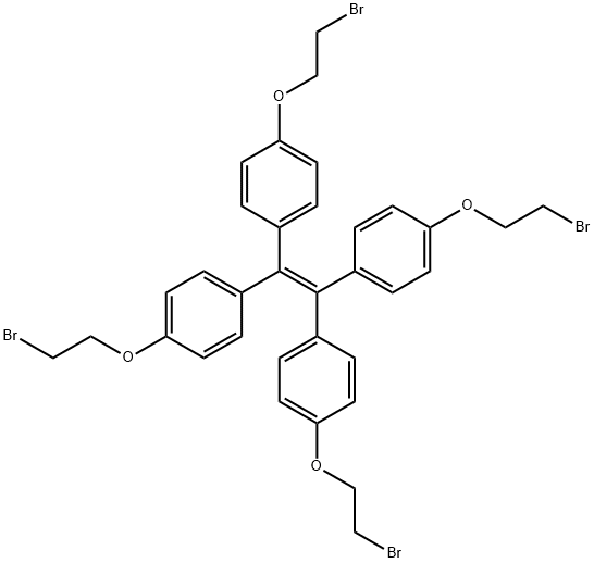 Benzene, 1,1',1'',1'''-(1,2-ethenediylidene)tetrakis[4-(2-broMoethoxy)- Struktur