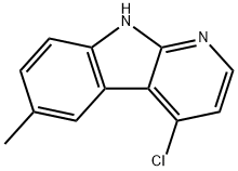 6-Methyl-4-chloro-1-aza-9H-carbazole Struktur