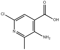 3-AMino-6-chloro-2-Methylisonicotinic acid Struktur