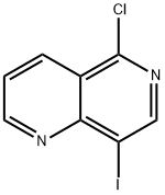 5-chloro-8-iodo-1,6-naphthyridine Struktur